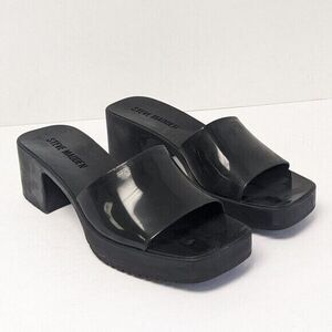 Steve Madden Women’s Harlin Sandals Black Size 8 M Shoes Boho Heels